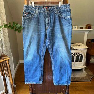 Ariat FR M4 Jeans Men’s 38X30 Blue Denim Relaxed Fit Boot Cut Workwear